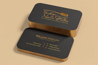 design a custom luxury business card