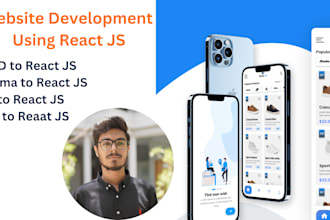 develop a website using reactjs