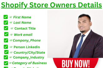 give you shopify store owners contacts details