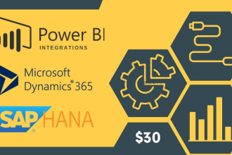 integrate power bi dashboard with dynamics 365 and sap hana