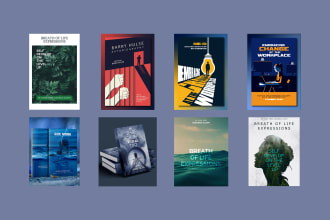 design professional book cover or ebook cover with 3d mockup