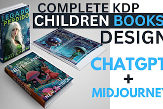 do stunning childrens illustration picture book in ai KDP