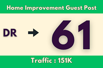 do home improvement guest post backlinks on real estate blog