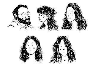draw line art, illustration, caricature, and doodle