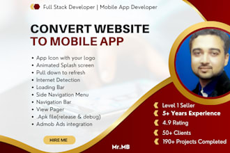 convert your website into a responsive android mobile app