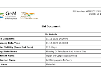 estimate boq, prepare bid documents, proposals for private as well as gem portal