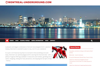 publish an article on a new page on my montreal website