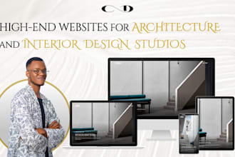 build a high end website for architecture and interior design studios