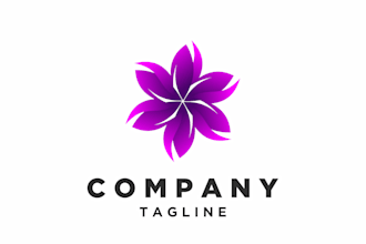 design exquisitely helpful petal design logo