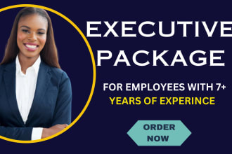write your senior executive CV, resume, cover letter and optimize your linkedin