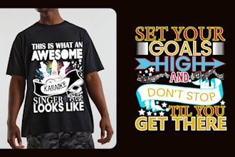 custom typography tshirt design and tshirt design
