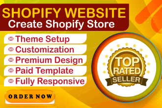 design or redesign shopify store or shopify website