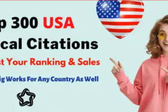 do top 300 USA local citations and directory submission