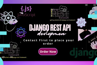do web API using python django rest framework