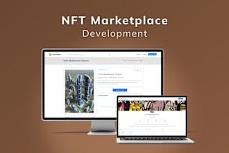 develop nft marketplace, nft minting and nft website