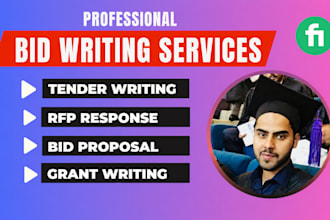 respond to rfp, government contract, or write bid proposal