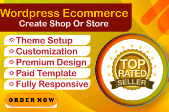 create or redesign  shop, store or online business  wordpress website