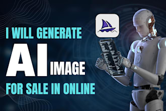 generated and enhance or upscale ai image to sale online