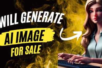 generated and enhance or upscale ai image to sale online