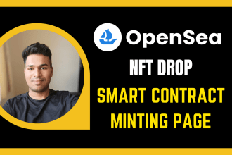 create opensea nft drop with smart contract and minting page