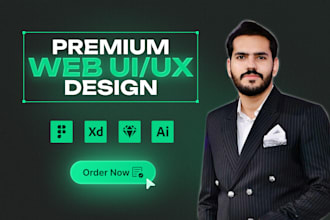 do website UX UI design using figma, xd