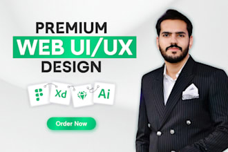 do website UX UI design using figma, xd