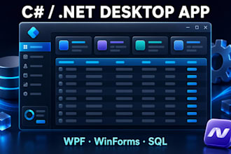 build a professional csharp net desktop application with database