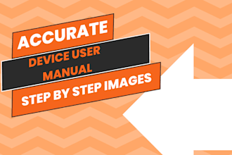 write a simple device user manual