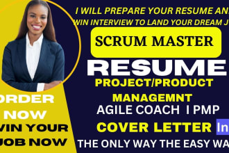 do scrum master resume, project management, product manager, pmp and agile