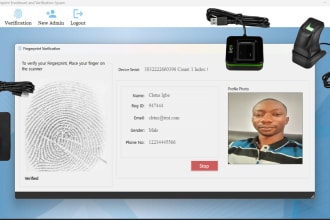 do biometric fingerprint enrollment and verification system