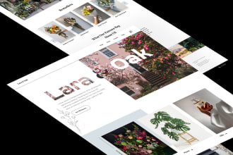do clean website ui ux design or website UI design with figma