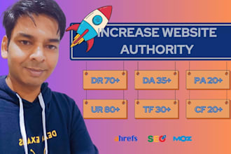 increase domain rating ahrefs DR domain authority moz da majestic tf trust flow