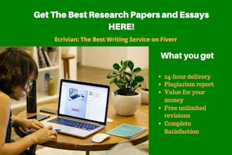 provide 24h expert research writing services in any field