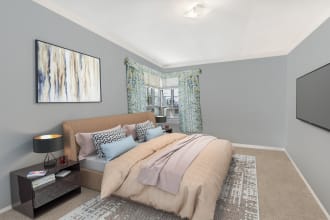 remove existing furniture and stage with modern furniture