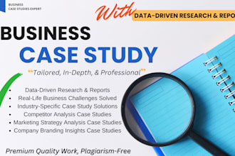 solve business case studies with visual presentation