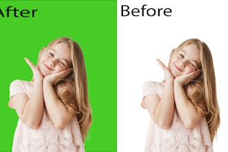 do remove green screen background from image professionally