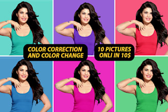 professionally change product color and do color correction