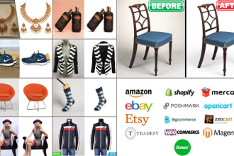 do remove background from image and retouch product photo