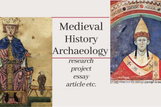 research and write about the medieval history