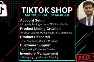 be the tiktok shop manager, tiktok shop affiliate marketing, and tiktok ads