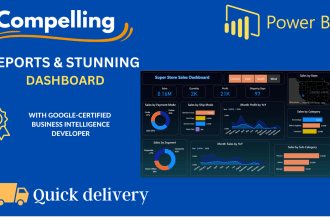 create professional power bi dashboards and reports