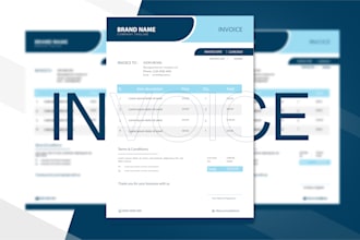 make business invoice and letterhead design with bonus offer