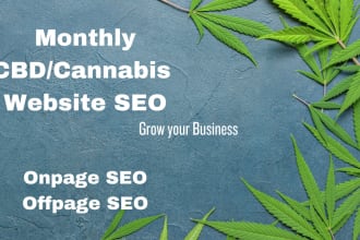do monthly kratom, cannabis SEO with high da pa backlinks