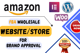 create a top notch amazon fba wholesale website for brand approval