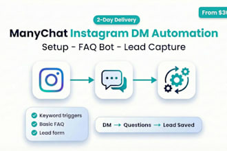 build a simple manychat chatbot for your instagram