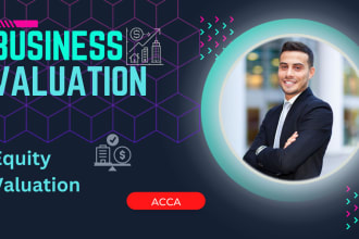 business valuation or company valuation, discounted cash flow or dcf model