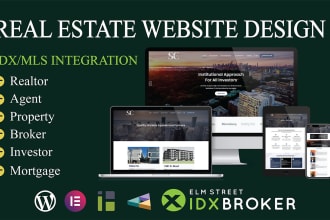 design, redesign real estate wordpress website with idx mls