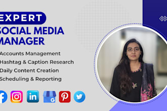 be your social media manager and content creator
