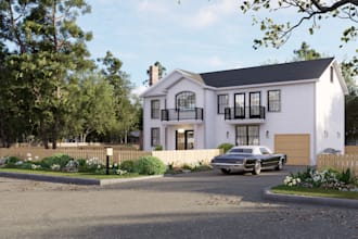do revit, skp model and lumion d5 architectural rendering