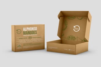 create organic food box design